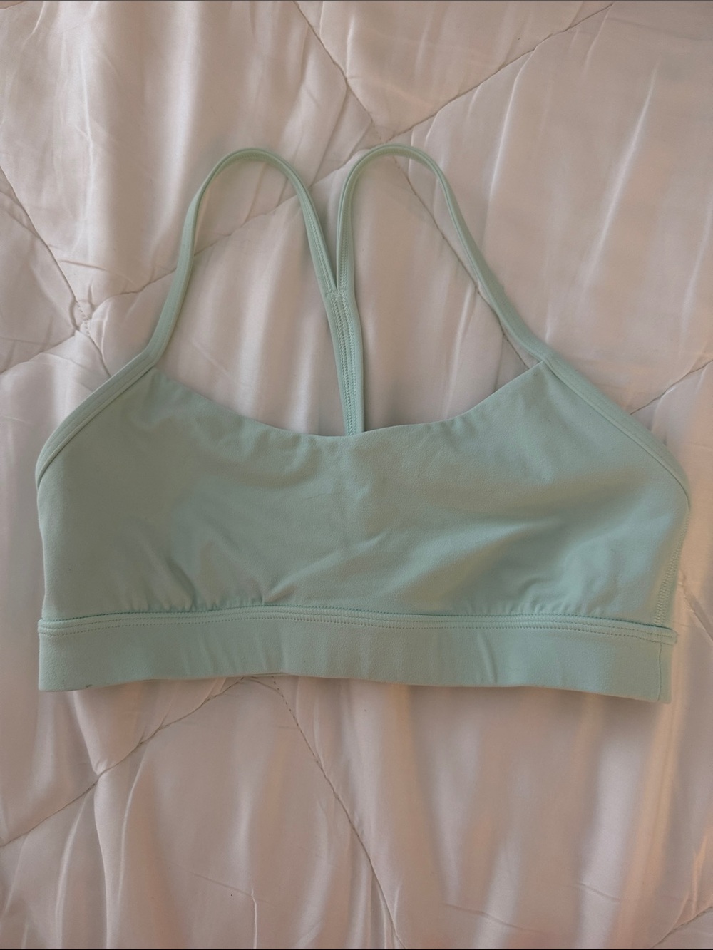lululemon athletica Mint Green Strappy Sports Bra
